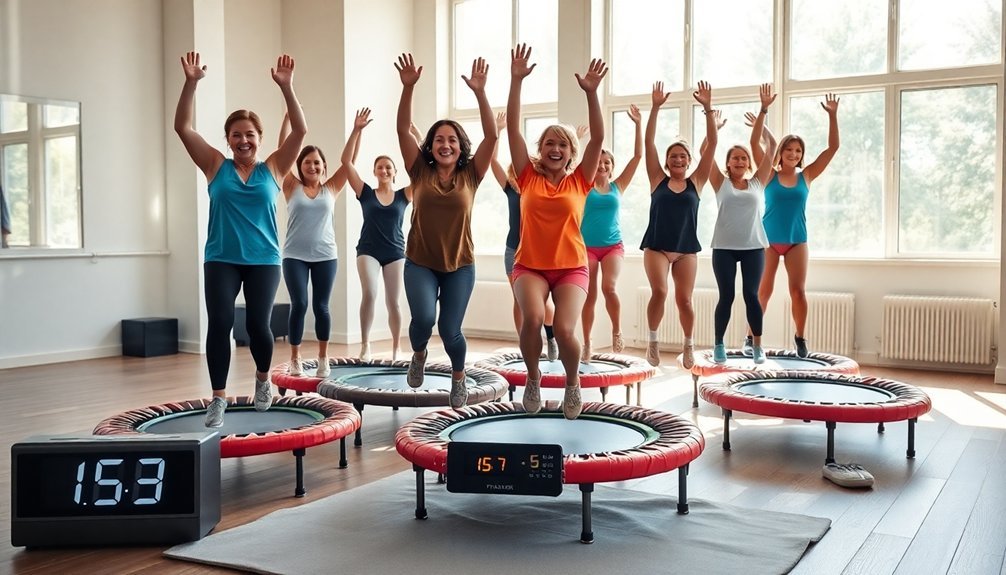 beginner friendly rebounding workout