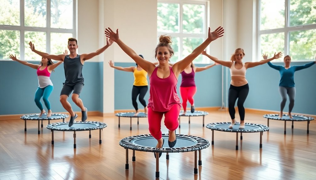 marching with arm circles