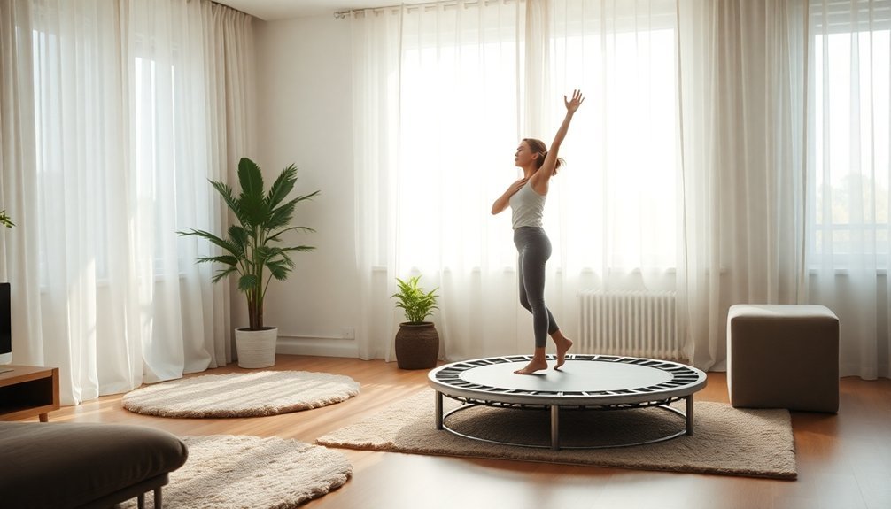 minimize trampoline noise impact