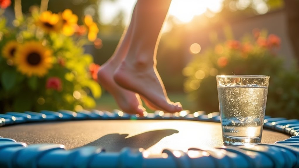 boosting metabolism through trampolining