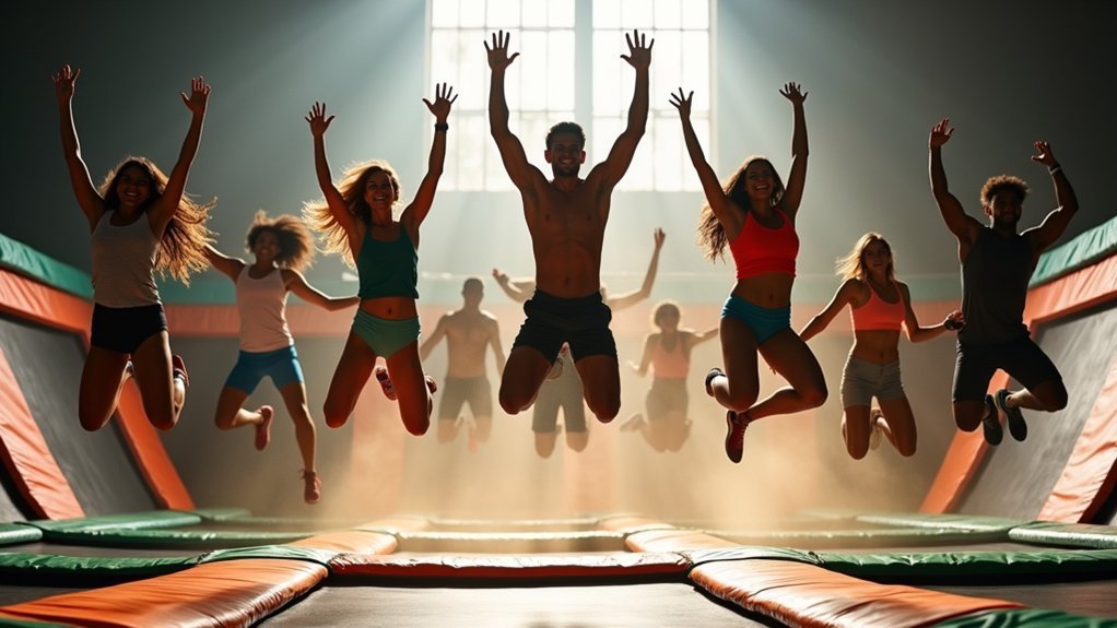 calorie burning trampoline workouts