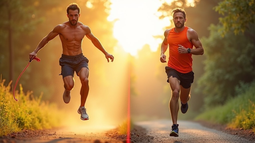jump rope burns more calories
