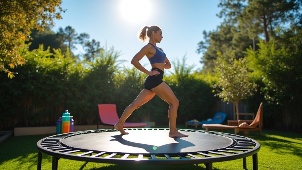 low impact trampoline exercises