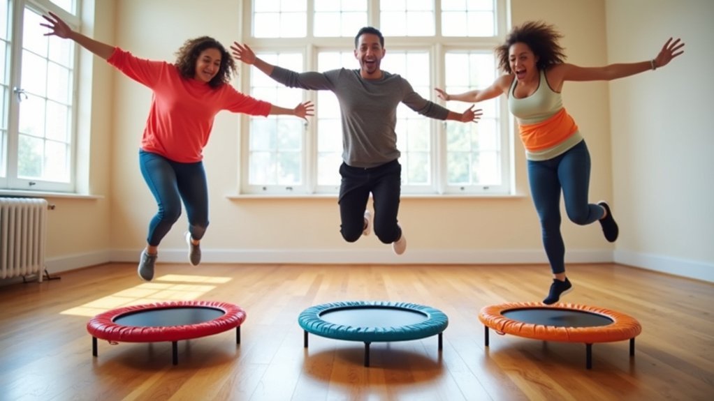 lymphatic exercises on trampolines