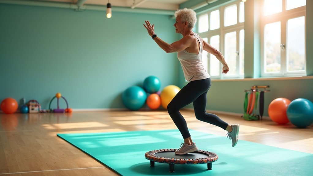 mini trampoline balance training benefits