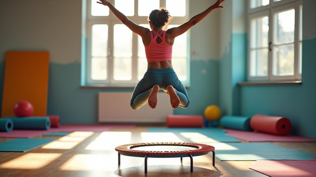 mini trampoline coordination exercises