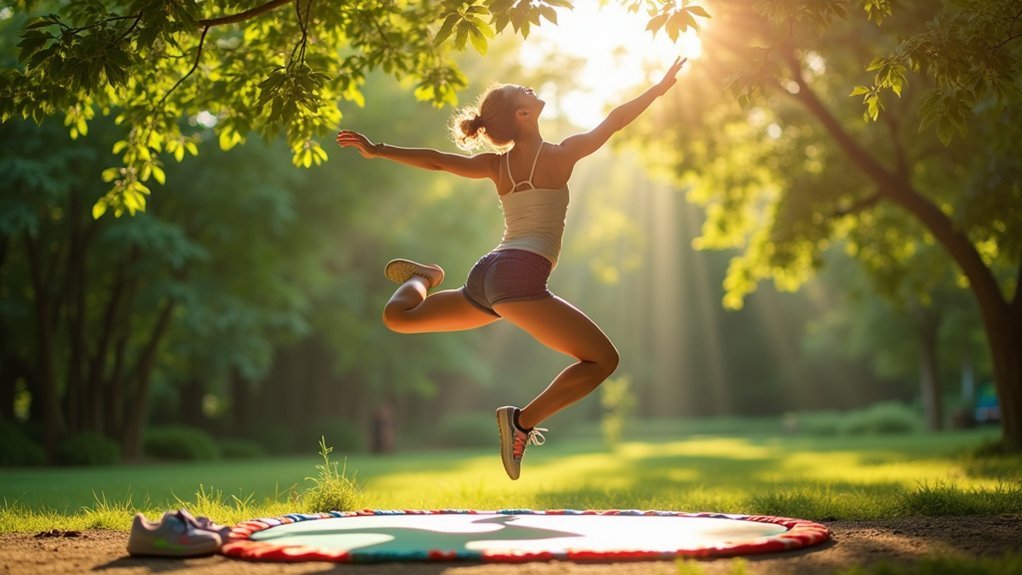 mini trampoline coordination exercises