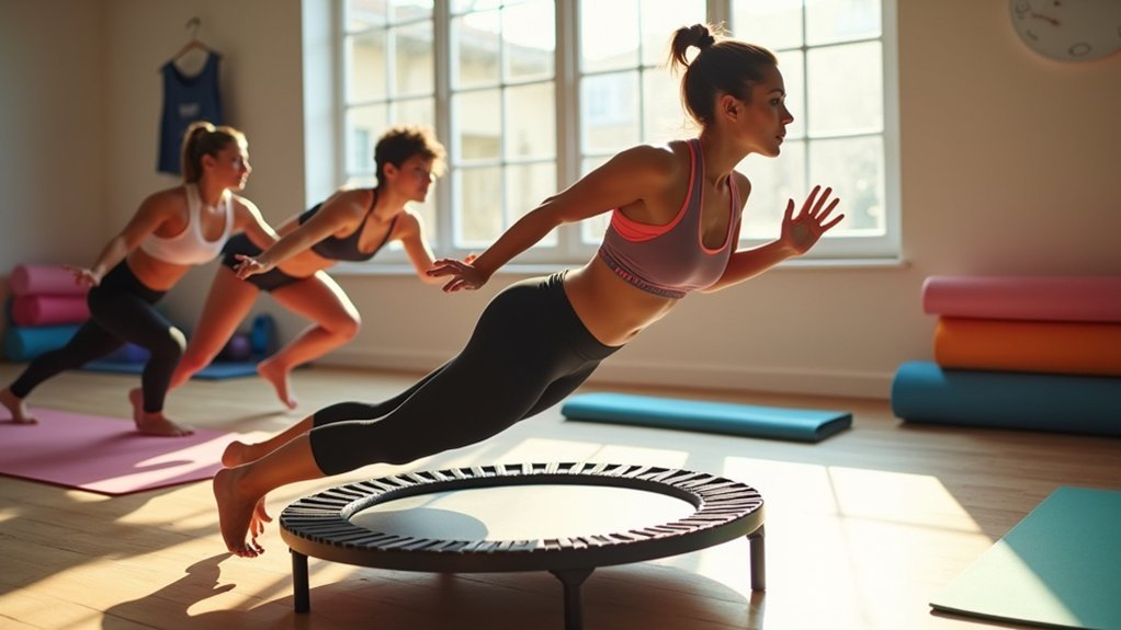 mini trampoline core workouts