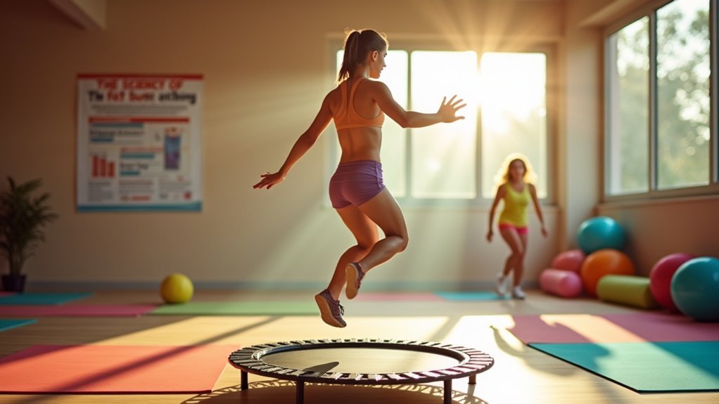 mini trampoline fat burning