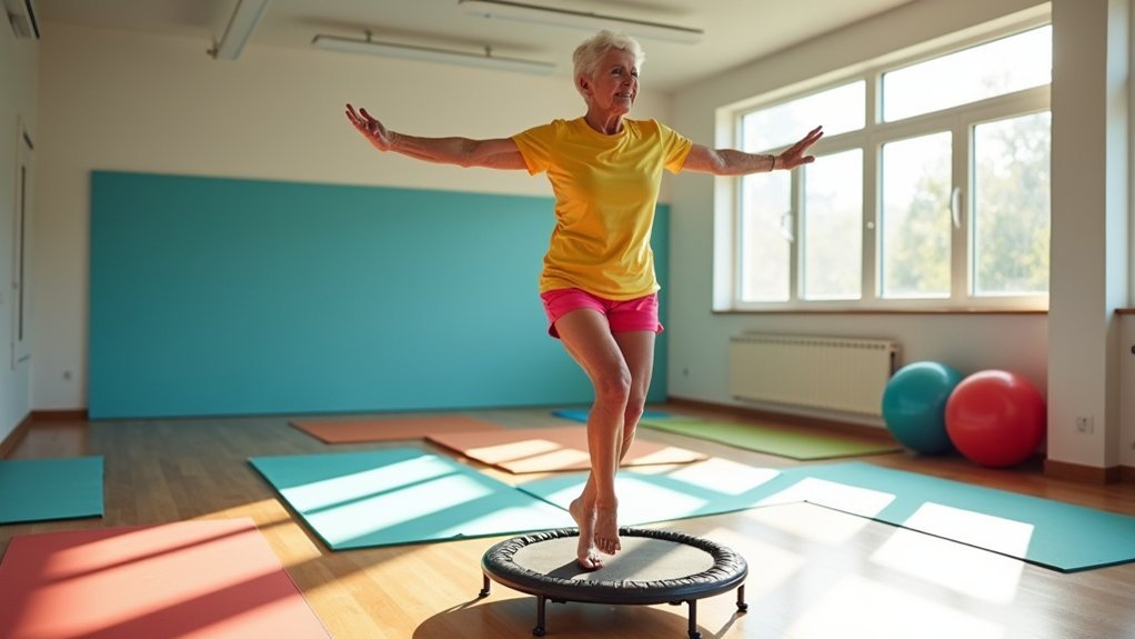 mini trampoline workouts for seniors