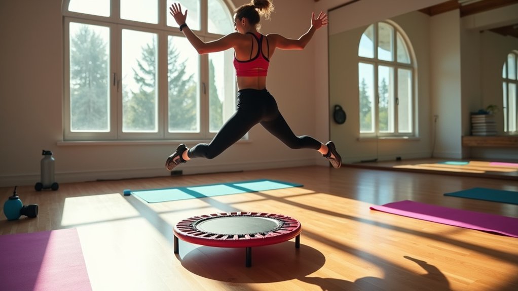 oblique strengthening mini trampoline