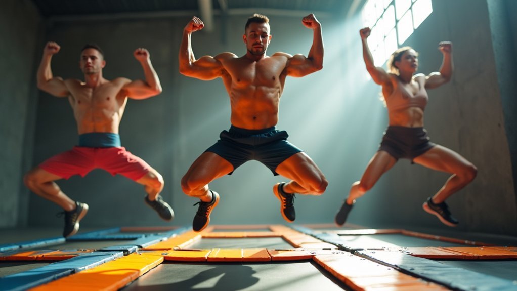 powerful split jumps workout