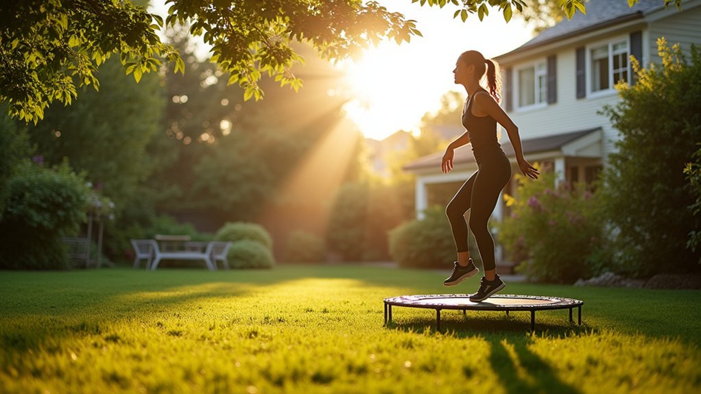 quiet mini trampoline workout