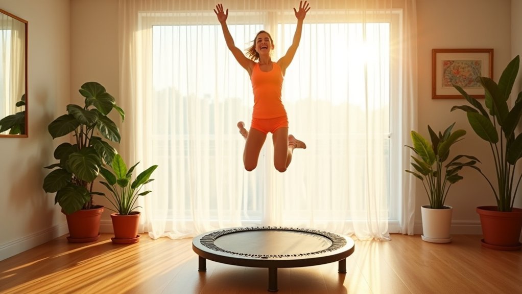 rebounding improves blood pressure