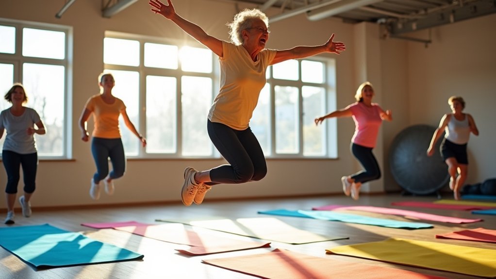 senior trampoline exercise safety