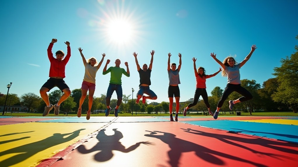 trampoline boosts metabolism efficiency
