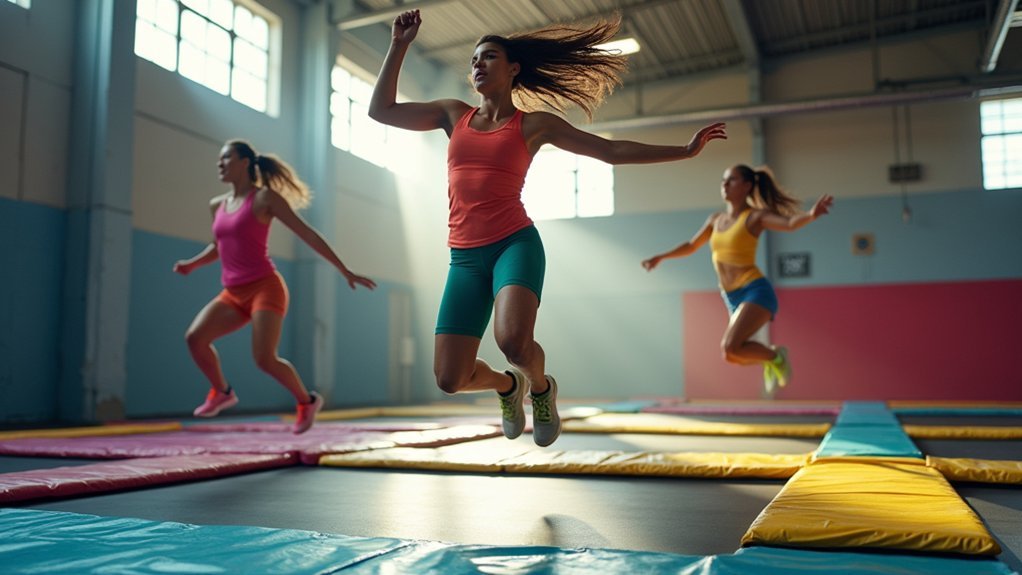 trampoline core workout transformation