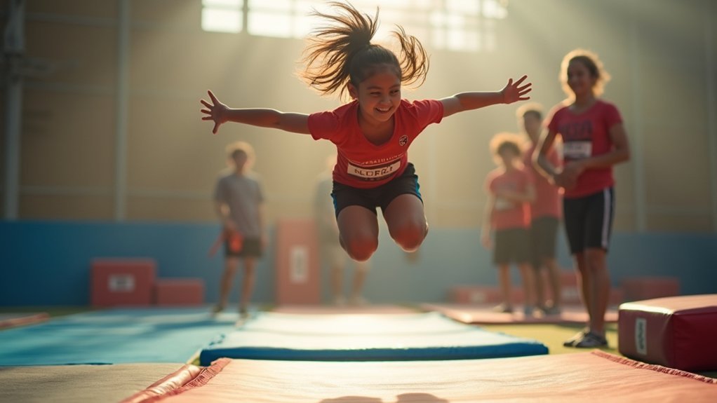 trampoline drills for balance