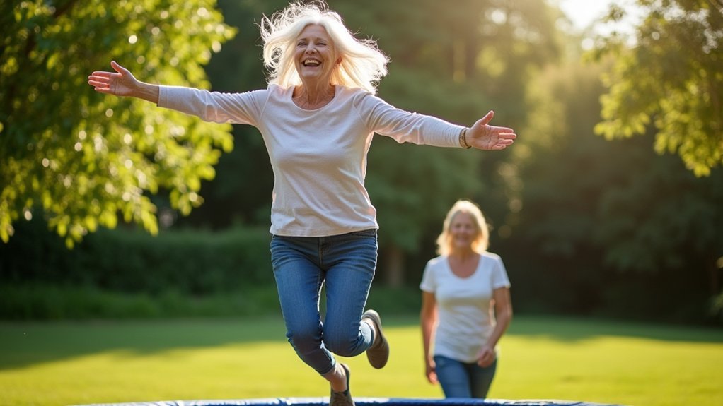 trampoline exercise enhances balance