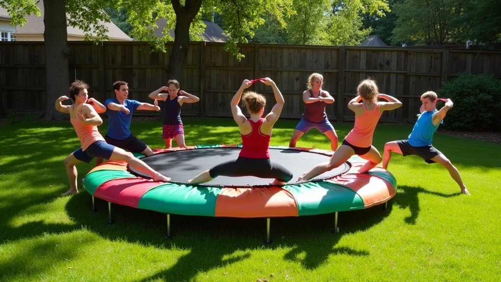 trampoline exercises for lower back