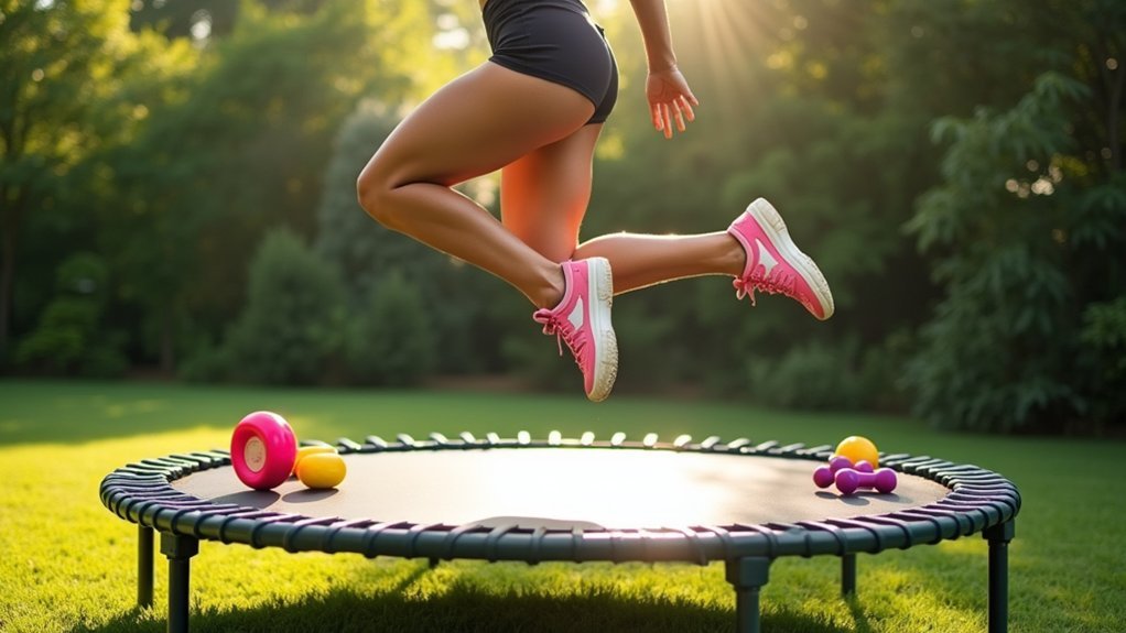 trampoline exercises for thighs