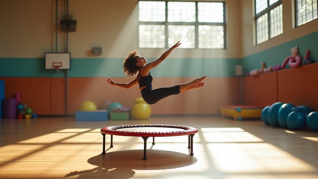 trampoline movements enhance flexibility