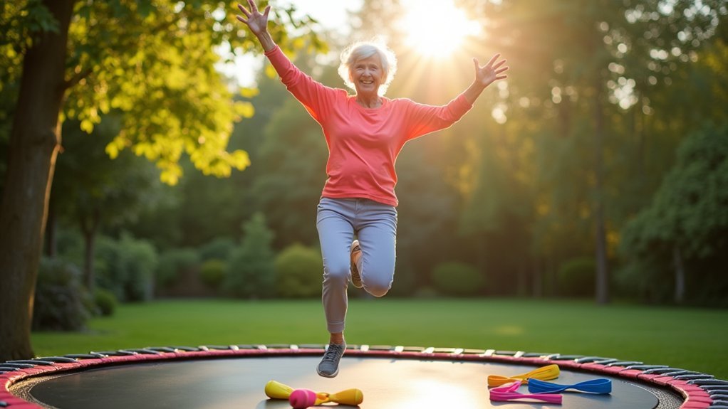 upper body trampoline engagement