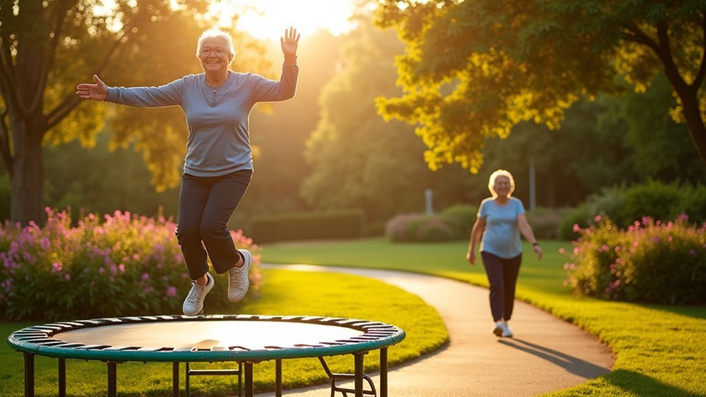 bouncing versus walking benefits