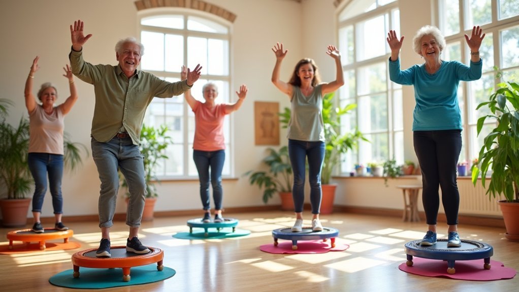 core strength through rebounding