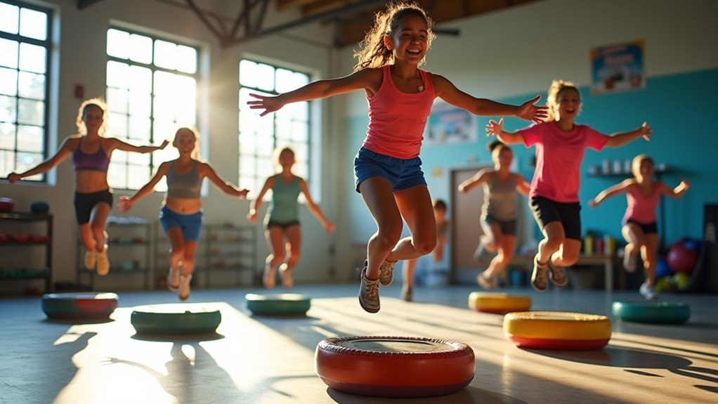 forward backward jump routine