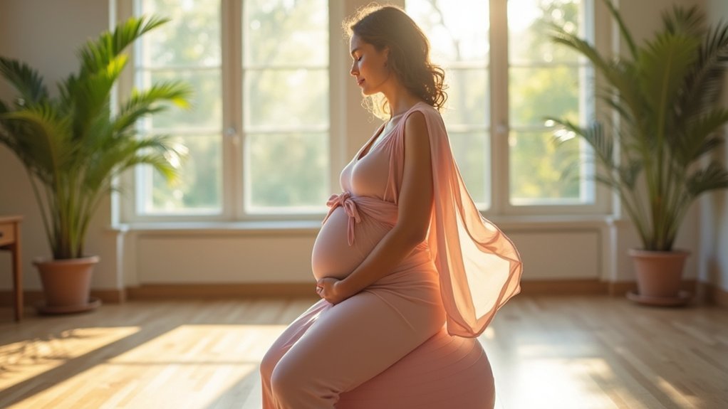 gentle bouncing for fetal positioning