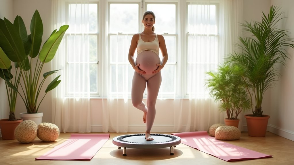 gentle bouncing for prenatal fitness