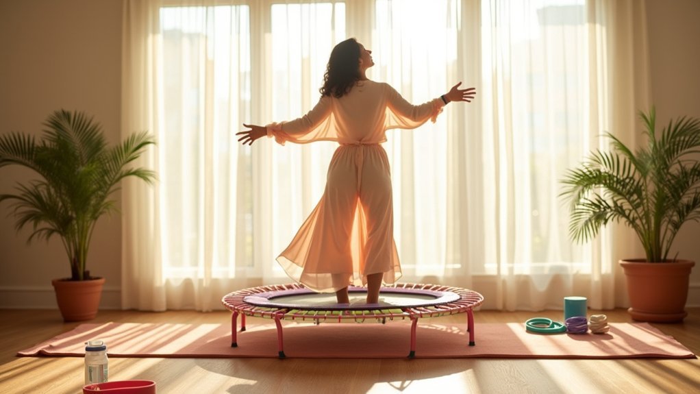 gentle rebounding balance practice