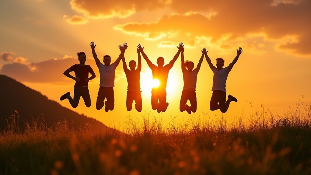 jumping improves cytokine balance