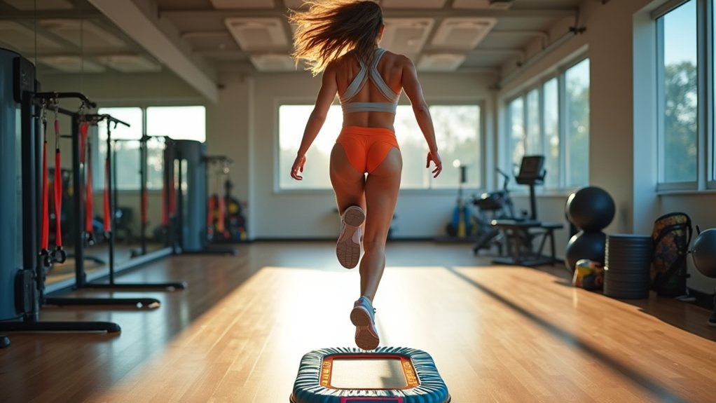 mini tramp back workout