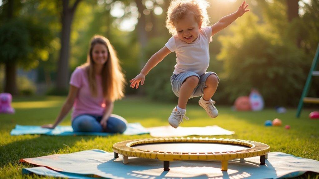 mini trampoline body awareness