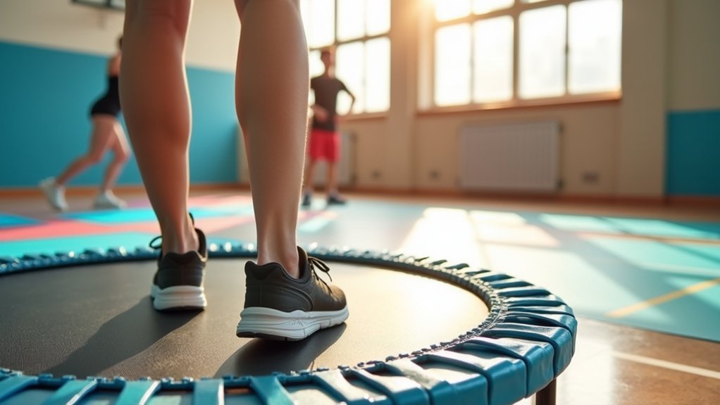 mini trampoline knee rehabilitation program