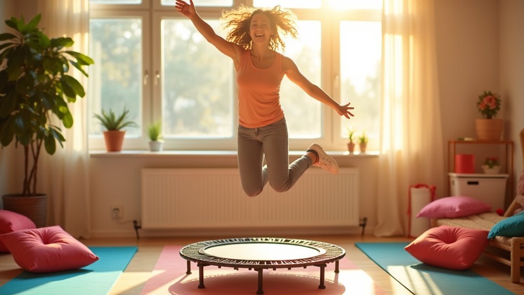 mini trampoline stress relief