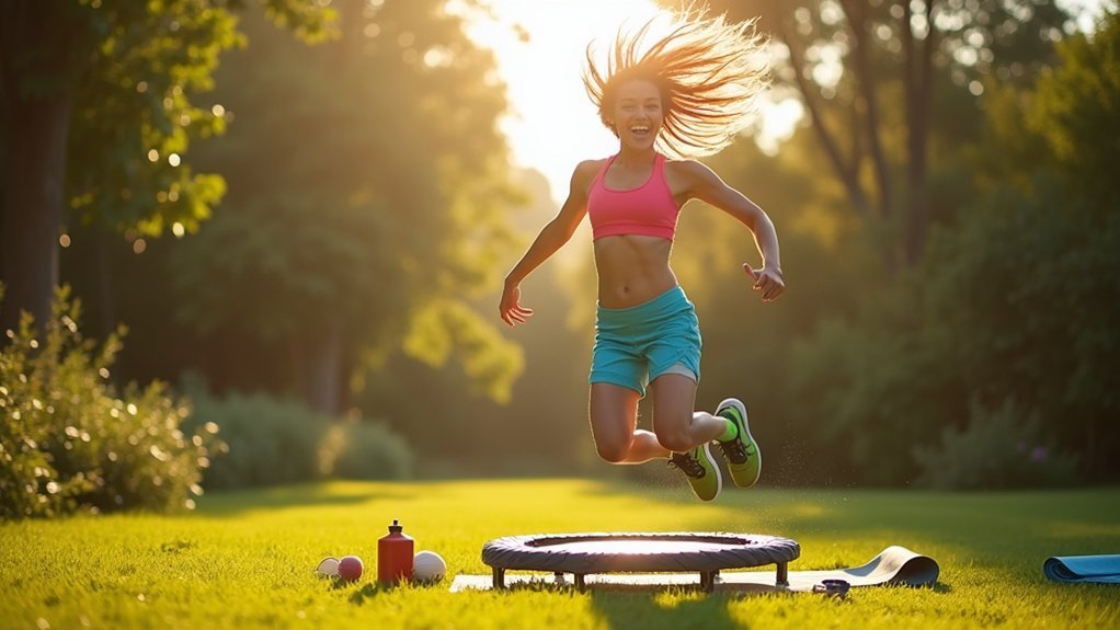 mini trampoline tension release