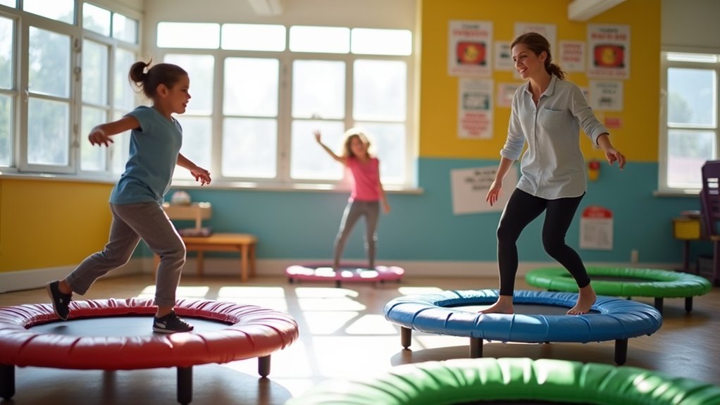mini trampolines for spinal rehab