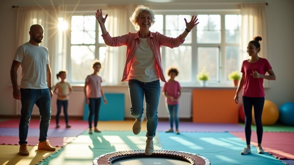mini trampolining benefits ms patients