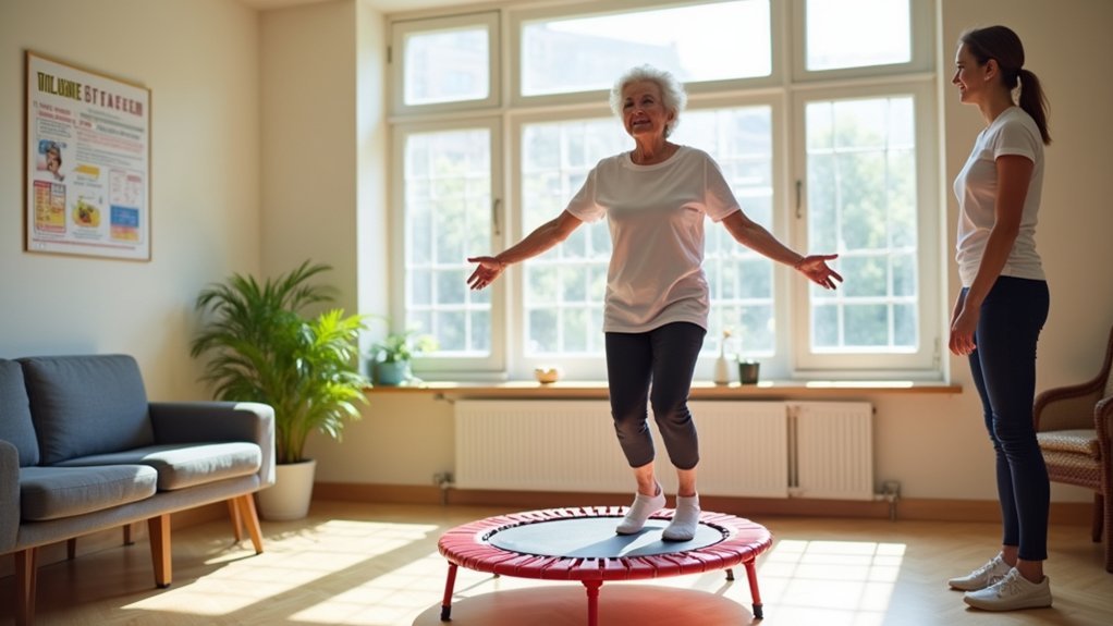 mini trampolining enhances heart health