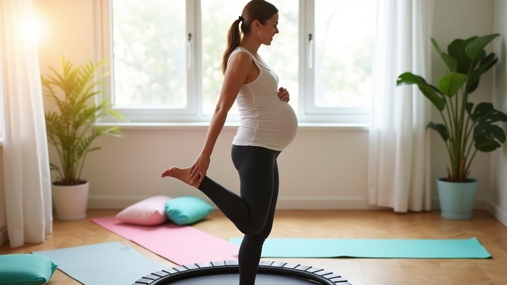 modified pregnancy rebounding exercises