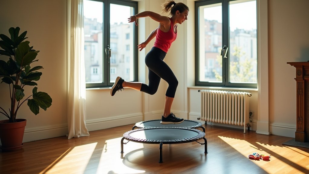 muscle building mini trampoline workouts