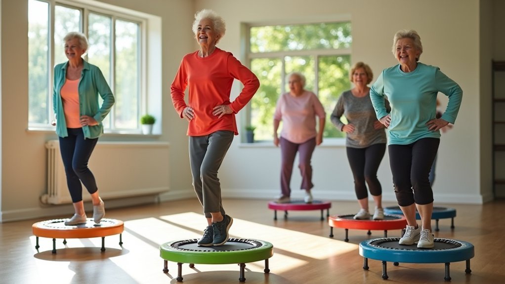 rebounding enhances stability reduces falls