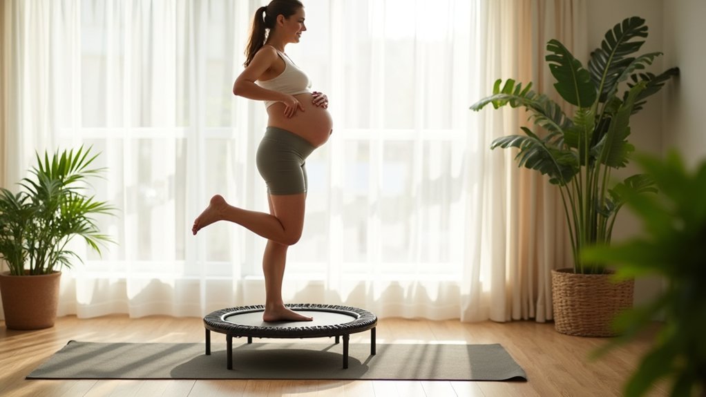 rebounding for pregnancy relief