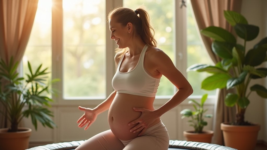 rebounding safe pregnancy exercise