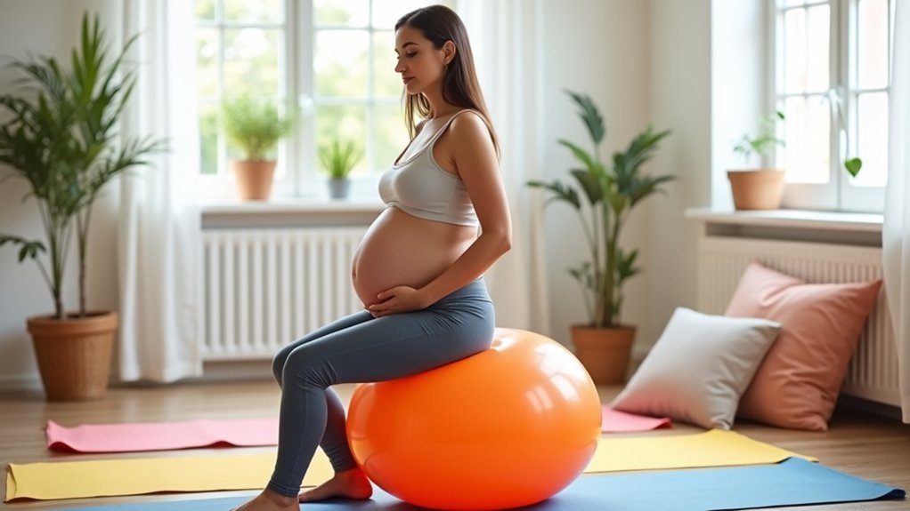 safe birth ball exercises