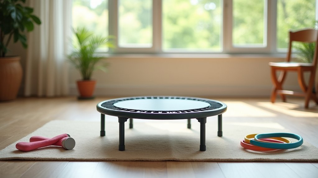 safe mini trampoline rehabilitation exercises