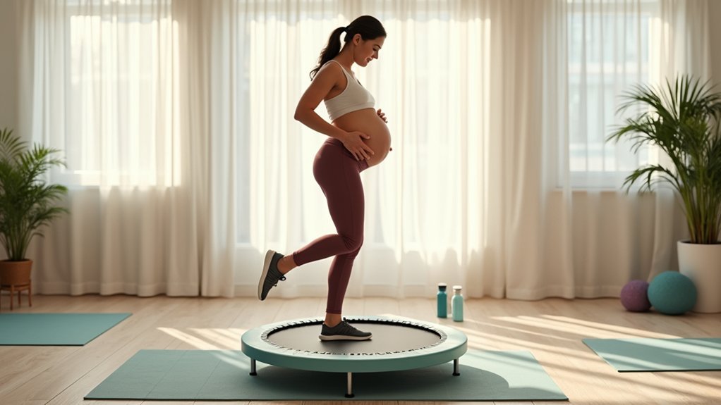 safe rebounding during pregnancy